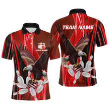 Load image into Gallery viewer, Custom Red Eagle Bowling Shirt for Men Women Team Bowling Polo Shirts & 1/4 Zip MBL95