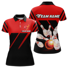 Load image into Gallery viewer, Red Bowling Shirt Custom Bowling Jersey for Men Women Bowling Polo&1/4 Zip Shirts MBL51