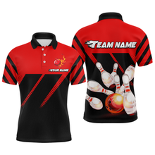Load image into Gallery viewer, Red Bowling Shirt Custom Bowling Jersey for Men Women Bowling Polo&1/4 Zip Shirts MBL51