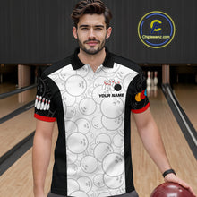 Load image into Gallery viewer, Custom Red Dragon Bowling Shirts for Men Women Team Bowling Polo & Quarter Zip MBL86