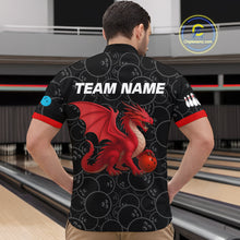 Load image into Gallery viewer, Custom Red Dragon Bowling Shirts for Men Women Team Bowling Polo & Quarter Zip MBL86
