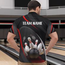 Load image into Gallery viewer, Red Bowling Shirts for Men Women Team Custom Bowling Polo & Quarter Zip Shirt MBL71