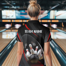 Load image into Gallery viewer, Red Bowling Shirts for Men Women Team Custom Bowling Polo & Quarter Zip Shirt MBL71