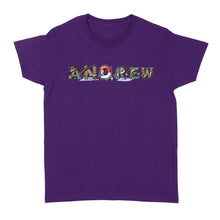 Load image into Gallery viewer, Personalized custom name fishing shirt for fisherman Women's T-shirt