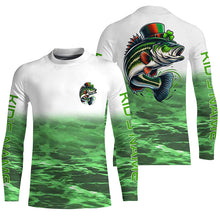 Load image into Gallery viewer, Custom St Patrick'S Day Bass Long Sleeve Fishing Shirts, St Patty'S Day Bass Fishing Jerseys IPHW5834