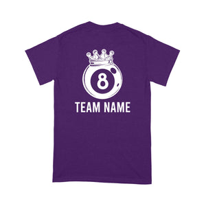 Funny 8 Ball Pool Crown Billiard T-Shirt Custom Billiard Team Shirt, 8 Ball T Shirts For Pool Player TDM3894
