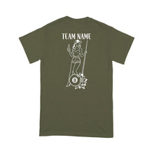 Load image into Gallery viewer, Floral 8 Ball Billiard Shirt, Custom Ladies Pool Team Billiard T-Shirt, Best Billiard Gift Idea TDM3893