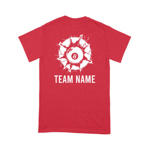 Funny 8 Ball Pool Billiard T-Shirt Custom Billiard Team Shirt, 8 Ball T Shirts For Pool Player TDM3895
