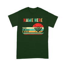 Load image into Gallery viewer, Funny Retro Billiard T-Shirts This Is How I Cue Custom Billiard Lover Shirts, Gifts For Pool Players TDM3934