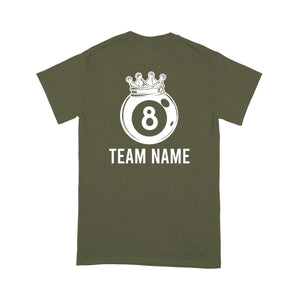 Funny 8 Ball Pool Crown Billiard T-Shirt Custom Billiard Team Shirt, 8 Ball T Shirts For Pool Player TDM3894