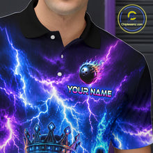 Load image into Gallery viewer, Person wearing a vibrant, colorful shirt with a logo and text on it.