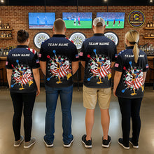 Load image into Gallery viewer, Custom Funny Chicken Dart Shirt American Dart Jerseys for Women Polo &amp; 1/4 Zip Dartboard Shirt DHT6