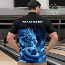Load image into Gallery viewer, Ice Dragon Bowling Team Shirt Custom Bowling Jersey for Men Bowling Outfit QZT997