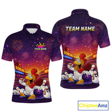 Load image into Gallery viewer, Custom Funny Kitchen Bowling Team Shirt for Men Bowling Jersey Polo &amp; Quarter-Zip Bowling Outfit QZT885