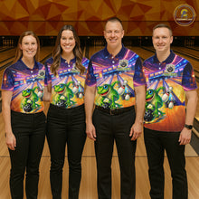 Load image into Gallery viewer, Custom Funny Frog Bowling Shirt for Women Polo &amp; 1/4-Zip Bowling Team Jersey League QZT843
