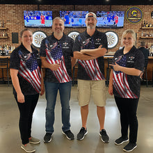 Load image into Gallery viewer, Custom American Eagle Dart Jersey for Men Dartboard Shirt Gift for Dart Players and Teams Polo &amp; 1/4-Zip DHT2