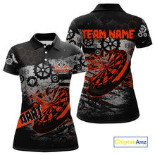 Load image into Gallery viewer, Custom Black &amp; Red Dart Shirt for Team Polo &amp; 1/4-Zip Dart Jersey for Women Dart Outfit Gifts DHT8