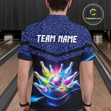 Load image into Gallery viewer, Personalized Bowling Team Shirt for Men  Polo &amp; 1/4 Zip Bowling Jersey League QZT839