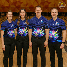 Load image into Gallery viewer, Personalized Bowling Team Shirt for Men  Polo &amp; 1/4 Zip Bowling Jersey League QZT839