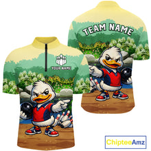 Load image into Gallery viewer, Customizable sports jersey with cartoon duck design and 'Your Name' text space.