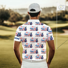 Load image into Gallery viewer, USA 250th Anniversary Mens Golf Polo Shirt Custom Golf Pattern Patriotic Independence Golf Tops NHN0234