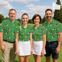 Load image into Gallery viewer, Funny German Shepherd Womens Golf Polo Shirt Custom Green Team Ladies Golf Tops, Dog Lover Gift NHN0213