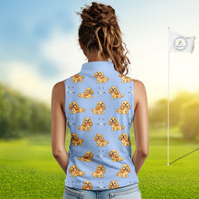 Load image into Gallery viewer, Funny Cocker Spaniel Womens Sleeveless Golf Polo Shirt Custom Team Ladies Golf Tops, Dog Lover Gift Nhn0210