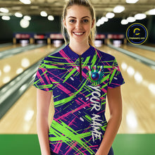 Load image into Gallery viewer, Custom Bowling Shirts for Team Women Men Custom Bowling Polo and 1/4 Zip Shirt MBL227