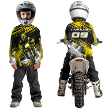 Load image into Gallery viewer, Yellow Motocross Jersey for Men Kids Women Custom Dirt Bike Shirts Motorcycle Shirt XM496