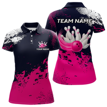 Load image into Gallery viewer, Pink Custom Bowling Shirts for Women Men Bowling Jersey Polo&amp;1/4 Zip Shirt for Team MBL224