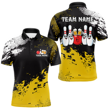 Load image into Gallery viewer, Yellow Funny Beer Bowling Shirts for Team Women Men Bowling Polo&amp;1/4 Zip Bowl League MBL254