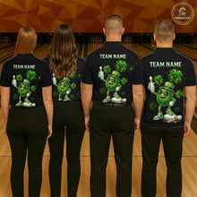 Load image into Gallery viewer, Funny St Patrick Day Bowling Bowling Jersey for Women Bowling Team Shirts Polo &amp; 1/4 Zip HNT192
