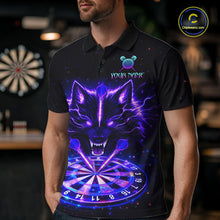 Load image into Gallery viewer, Custom Galaxy Thunder Wolf Darts Board Dart Shirts For Men Darts Team Jerseys Dart League NNT150