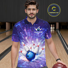 Load image into Gallery viewer, Custom Bowling Jersey for Men Bowling Uniform Polo &amp; 1/4 Zip Bowling Shirts for Bowler and Team HNT231