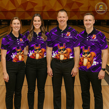 Load image into Gallery viewer, Purple Squirrel Funny Custom Bowling Jersey for Women Bowling Team Shirts Bowling League HNT304