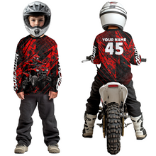 Load image into Gallery viewer, Custom Red ATV Motocross Shirts Kid Men Women Off-Road Quad Bike Shirt UPF30+ DNT61