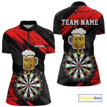 Load image into Gallery viewer, Custom Purple Funny Beer Darts Board Dart Shirts For Women Darts Team Jerseys Dart Tournament NNT120
