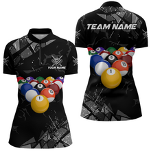 Load image into Gallery viewer, Custom Balls Billiard Shirts for Women Billiard League Billiard Team Shirts Polo &amp; 1/4 Zip NNT104