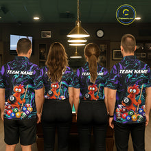 Load image into Gallery viewer, Custom Teal Purple Chicken 8 Ball Billiard Shirt for Women Billiard Jerseys Team Billiard League NNT197