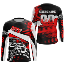 Load image into Gallery viewer, Personalized Red UTV Off-Road Shirts UTV Motocross Racing Shirt Kid Men Women UPF30+ DNT90