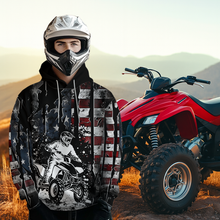 Load image into Gallery viewer, Custom US Flag Motocross Hoodie ATV Off-Road Quad Bike Hoodie for Men Women HOT25