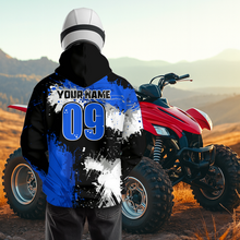 Load image into Gallery viewer, Blue ATV Motocross Hoodie Personalized Upf30+ Adult&amp;Kid Quad Bike Shirt Atv Mx Off-Road Extreme NHN003