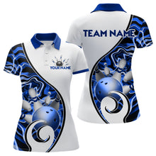Load image into Gallery viewer, Custom Bowling Team Polo Shirts for Women - Personalized Abstract Bowling Jersey YYD0079
