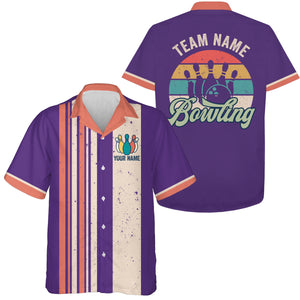 Custom Retro Bowling Shirts For Men And Women, Custom Bowling Team Shirts A73