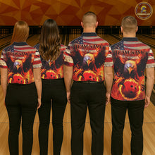 Load image into Gallery viewer, American Flag We The People Custom Eagle Bowling Shirts For Men, Patriotic Bowling Team Jerseys IPHW5287
