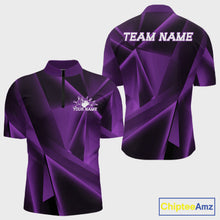 Load image into Gallery viewer, Purple sports jersey with 'Your Name' and 'Team Name' text on a white background