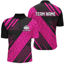 Load image into Gallery viewer, Bowling Ball Pattern Custom Bowling Team Jerseys, Bowlers Shirts For Men And Women | Pink IPHW6477