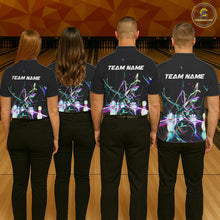 Load image into Gallery viewer, Neon Style Custom Bowling Shirts For Men, Glowing Electric Bowling Team Shirt Bowler Outfits IPHW8001