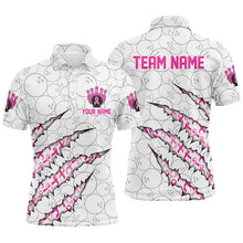 Load image into Gallery viewer, Custom Breast Cancer Pink Ribbon Bowling Shirts For Men, Breast Cancer Awareness Team Jersey IPHW7046