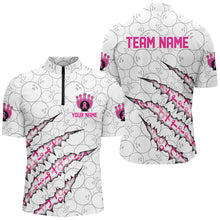 Load image into Gallery viewer, Custom Breast Cancer Pink Ribbon Bowling Shirts For Men, Breast Cancer Awareness Team Jersey IPHW7046
